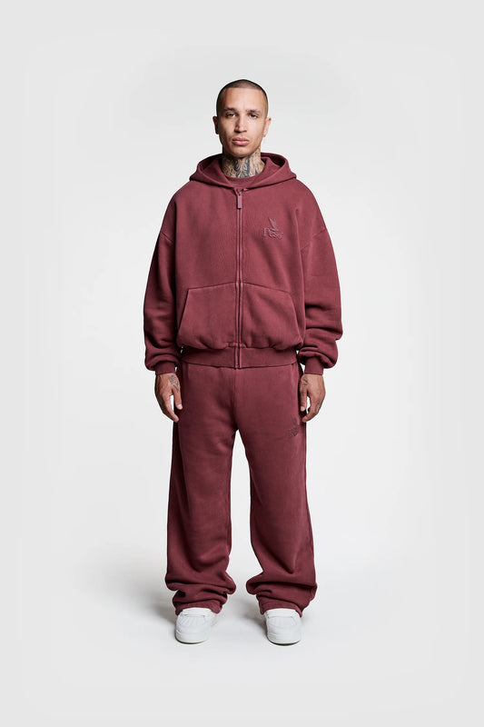 Burgundy RAW Hoodie - rawazi