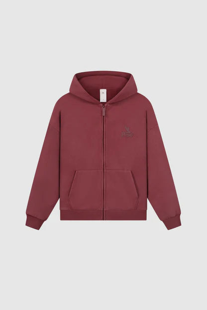 Burgundy RAW Hoodie - rawazi